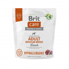 Сухий корм для собак середніх порід Brit Care Dog Hypoallergenic Adult Medium Breed | (ягня) 1 кг