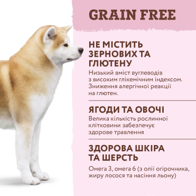 Сухий беззерновий корм для собак усіх порід Optimeal 10 кг (індичка та овочі)