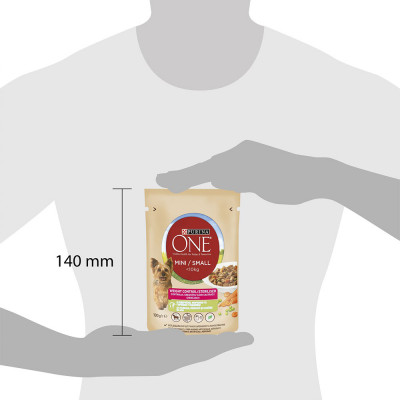 Вологий корм для собак малих порід із зайвою вагою Purina One Mini Weight control pouch 100 г (індичка) Вологий корм для собак малих порід із зайвою вагою Purina One Mini Weight control pouch 100 г (індичка)