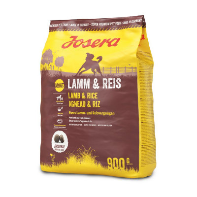 Сухой корм для собак склонных к аллергии Josera Lamb & Rice 900 г (ягненок и рис)