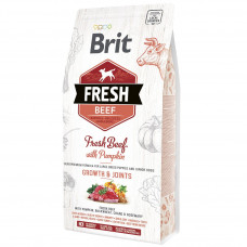 Сухий корм для цуценят та молодих собак великих порід Brit Fresh Beef Pumpkin Puppy Junior Growth & Joints 2,5 кг (яловичина)