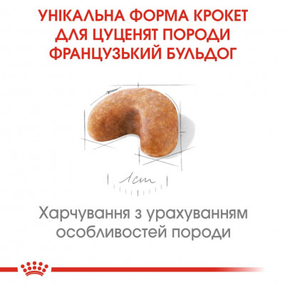 Сухий корм для цуценят та молодих собак породи французький бульдог Royal Canin French Bulldog Puppy 1 кг (домашня птиця) Сухий корм для цуценят та молодих собак породи французький бульдог Royal Canin French Bulldog Puppy 1 кг (домашня птиця)