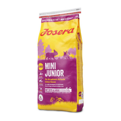 Сухий корм для підростаючих собак дрібних порід Josera MiniJunior 15 кг (качка та лосось)