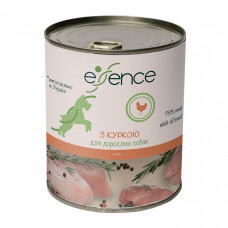 Вологий корм для дорослих собак Essence 800 г (курка)