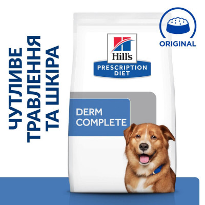 Сухий корм для собак Hill’s Prescription Diet Derm Complete 4 кг Сухий корм для собак Hill’s Prescription Diet Derm Complete 4 кг