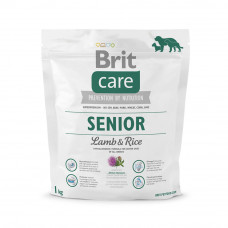 Сухий корм для літніх собак всіх порід Brit Care Senior Lamb & Rice 1 кг (ягня та рис)