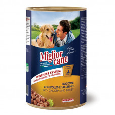 Вологий корм для собак Migliorcane 1250 г (курка та індичка)