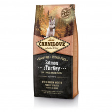 Сухий корм для цуценят великих порід Carnilove Salmon & Turkey Large Breed Puppy 12 кг (лосось та індичка)