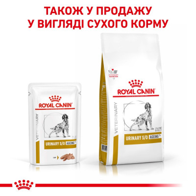 Вологий корм для літніх собак, при захворюваннях сечовивідних шляхів Royal Canin Urinary S/O Ageing 7+ pouche, 85 г (домашня птиця) Вологий корм для літніх собак, при захворюваннях сечовивідних шляхів Royal Canin Urinary S/O Ageing 7+ pouche, 85 г (домашня птиця)
