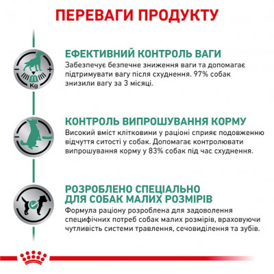 Сухий корм для собак дрібних порід із зайвою вагою Royal Canin Satiety Weight Management Small Dogs 1,5 кг (домашня птиця) Сухий корм для собак дрібних порід із зайвою вагою Royal Canin Satiety Weight Management Small Dogs 1,5 кг (домашня птиця)