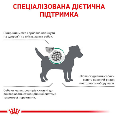 Сухий корм для собак дрібних порід із зайвою вагою Royal Canin Satiety Weight Management Small Dogs 1,5 кг (домашня птиця) Сухий корм для собак дрібних порід із зайвою вагою Royal Canin Satiety Weight Management Small Dogs 1,5 кг (домашня птиця)