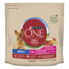 Сухий корм для собак малих порід Purina One Mini 1,5 кг (яловичина та рис)