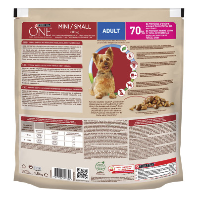 Сухий корм для собак малих порід Purina One Mini 1,5 кг (яловичина та рис) Сухий корм для собак малих порід Purina One Mini 1,5 кг (яловичина та рис)