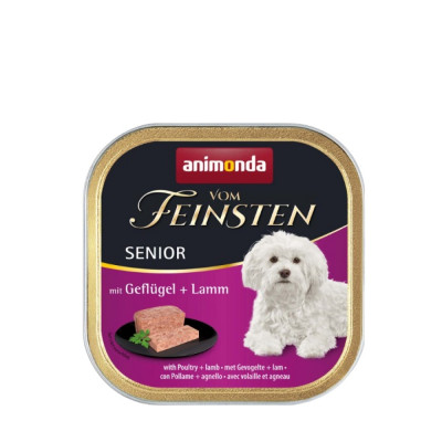 Влажный корм для пожилых собак Animonda Vom Feinsten Senior with Poultry + Lamb | 150 г (птица и ягненок)