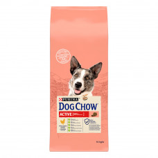 Сухий корм для активних собак всіх порід Dog Chow Active Chicken 14 кг (курка)