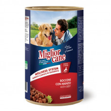 Вологий корм для собак Migliorcane 1250 г (яловичина)