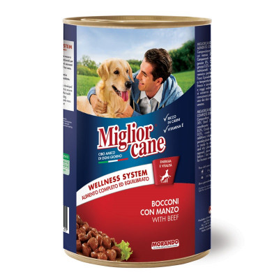 Вологий корм для собак Migliorcane 1250 г (яловичина)