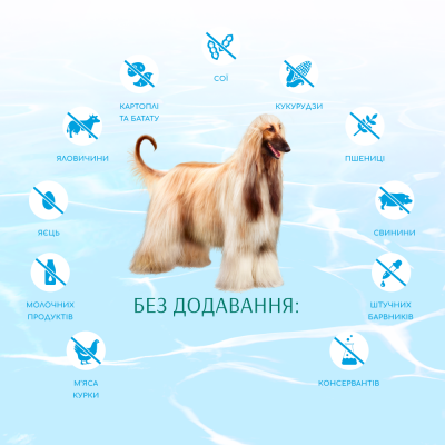 Сухий беззерновий корм для собак Optimeal Dog Beauty Podium Shiny Coat & Dental Care 1,5 кг (морепродукти)
