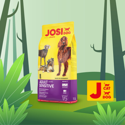 Сухой корм для собак всех пород с чувствительным пищеварением JosiDog Adult Sensitive 15 кг (домашняя птица) Сухой корм для собак всех пород с чувствительным пищеварением JosiDog Adult Sensitive 15 кг (домашняя птица)
