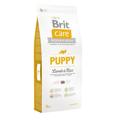 Сухой корм для щенков всех пород Brit Care Puppy Lamb & Rice 12 кг (ягненок и рис)