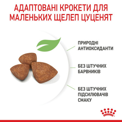 Сухий корм для цуценят дрібних порід Royal Canin X-Small Puppy 500 г (домашня птиця)