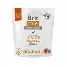 Сухий корм для молодих собак великих порід Brit Care Dog Hypoallergenic Junior Large Breed | (ягня) 1 кг