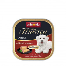 Вологий корм для собак Animonda Vom Feinsten Adult with Deer + yogurt | 150 г (оленина з йогуртом)