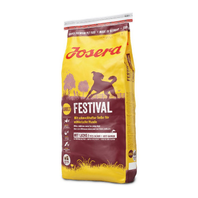 Сухий корм для дорослих для вибагливих собак Josera Festival 15 кг (лосось)