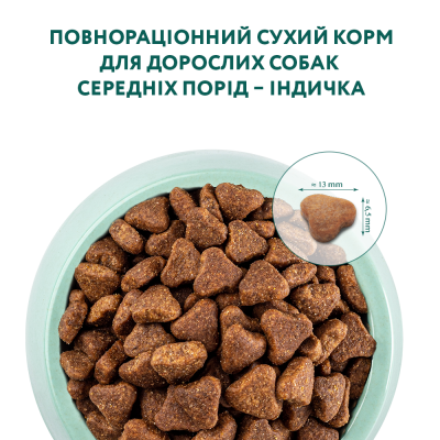 Сухий корм для дорослих собак середніх порід Optimeal 12 кг (індичка). Сухий корм для дорослих собак середніх порід Optimeal 12 кг (індичка).