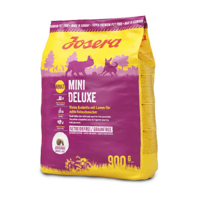 Сухий корм для дорослих собак малих порід із чутливим травленням Josera Mini Deluxe 900 г (ягня)