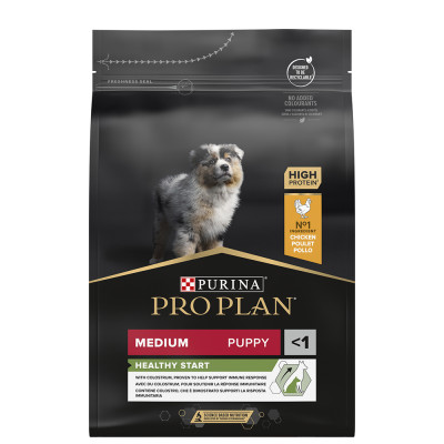 Сухий корм для цуценят та молодих собак середніх порід Pro Plan Puppy Medium 3 кг (курка)