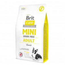 Сухий корм для дорослих собак мініатюрних порід Brit Care Mini GF Adult Lamb 2 кг (ягня)