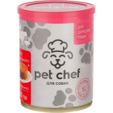 М'ясний паштет для дорослих собак Pet Chef 800 г (м'ясне асорті)