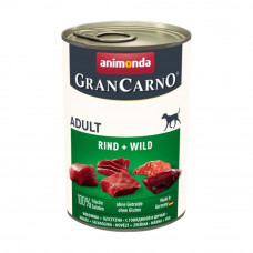 Вологий корм для собак Animonda GranCarno Adult Beef + Game | 400 г (яловичина та дичина)