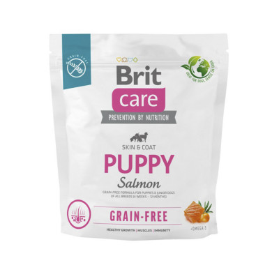 Сухий корм для цуценят Brit Care Dog Grain-free Puppy беззерновий | (лосось) 1 кг