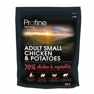 Сухий корм для дорослих собак дрібних порід (вагою до 10 кг) Profine Adult Small 300 г (курка)