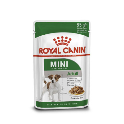 Вологий корм для дорослих собак дрібних порід Royal Canin Mini Adult pouch 85 г, 3+1 шт у подарунок (домашня птиця) Вологий корм для дорослих собак дрібних порід Royal Canin Mini Adult pouch 85 г, 3+1 шт у подарунок (домашня птиця)