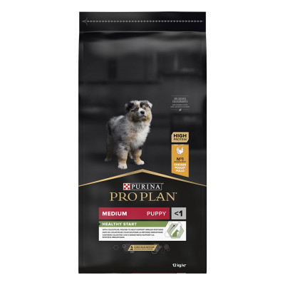 Сухой корм для щенков и молодых собак средних пород Pro Plan Puppy Medium 12 кг (курица)