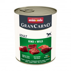Вологий корм для собак Animonda GranCarno Adult Beef + Game | 800 г (яловичина та дичина)