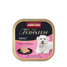 Вологий корм для собак Animonda Vom Feinsten Adult Turkey + Ham | 150 г (індичка і шинка)