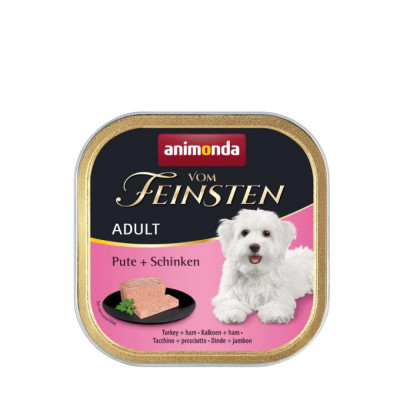 Влажный корм для собак Animonda Vom Feinsten Adult Turkey + Ham | 150 г (индейка и ветчина)