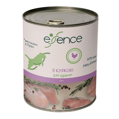 Вологий корм для цуценят Essence 800 г (курка)