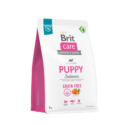 Сухий корм для цуценят Brit Care Dog Grain-free Puppy беззерновий | (лосось) 3 кг