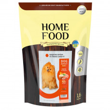 Сухий корм для собак Home Food Healthy Skin and Shiny Coat Adult Mini 1,6 кг - індичка та лосось