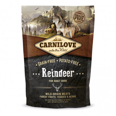 Сухий корм для дорослих собак всіх порід Carnilove Raindeer 1,5 кг (оленина та кабан)