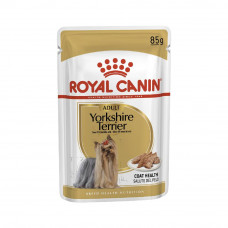 Вологий корм для дорослих собак породи йоркширський тер'єр Royal Canin Yorkshire Terrier Adult pouch 85 г (домашня птиця)
