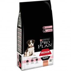 Сухий корм для цуценят схильних до алергії Pro Plan Puppy Medium Sensitive Skin, 12 кг (лосось)
