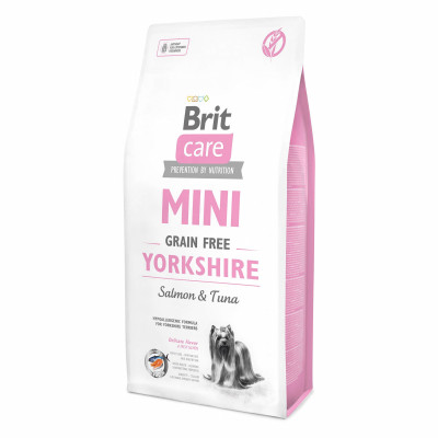 Сухой корм для йоркширских терьеров Brit Care Mini GF Yorkshire 7 кг (лосось и тунец)