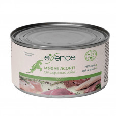 Вологий корм для дорослих собак Essence 200 г (м'ясне асорті)