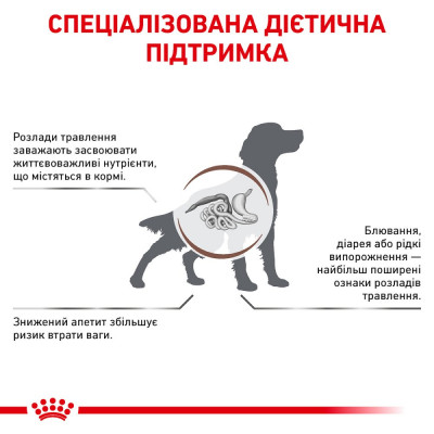 Сухий корм для собак, при захворюваннях шлунково-кишкового тракту Royal Canin Gastro Intestinal 2 кг (домашня птиця) Сухий корм для собак, при захворюваннях шлунково-кишкового тракту Royal Canin Gastro Intestinal 2 кг (домашня птиця)